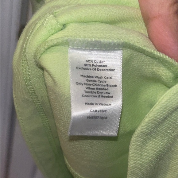 T by Talbots Lime Green Full-Zip Jacket womens size XL petite - Picture 8 of 8